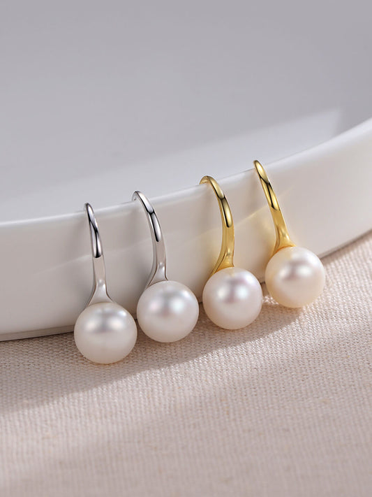 Lilyvot Jewelry Arlene Classic High-heeled Pearl Dangle Earrings_0