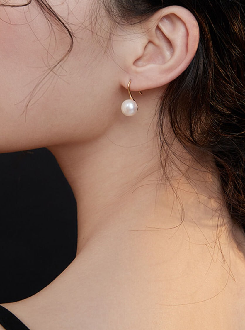 Lilyvot Jewelry Arlene Classic High-heeled Pearl Dangle Earrings_2