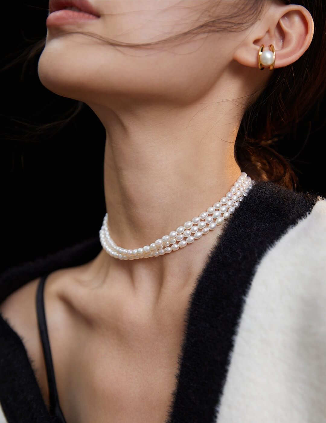 Lilyvot Jewelry Celia Vintage Style 3 Layered Choker Necklace_2