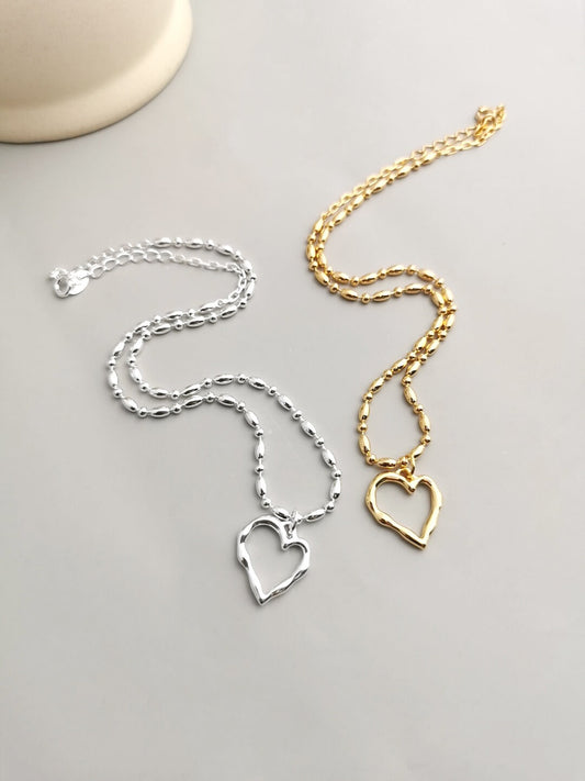 Lilyvot Jewelry Julia Heart Shaped Pendant Necklace_0