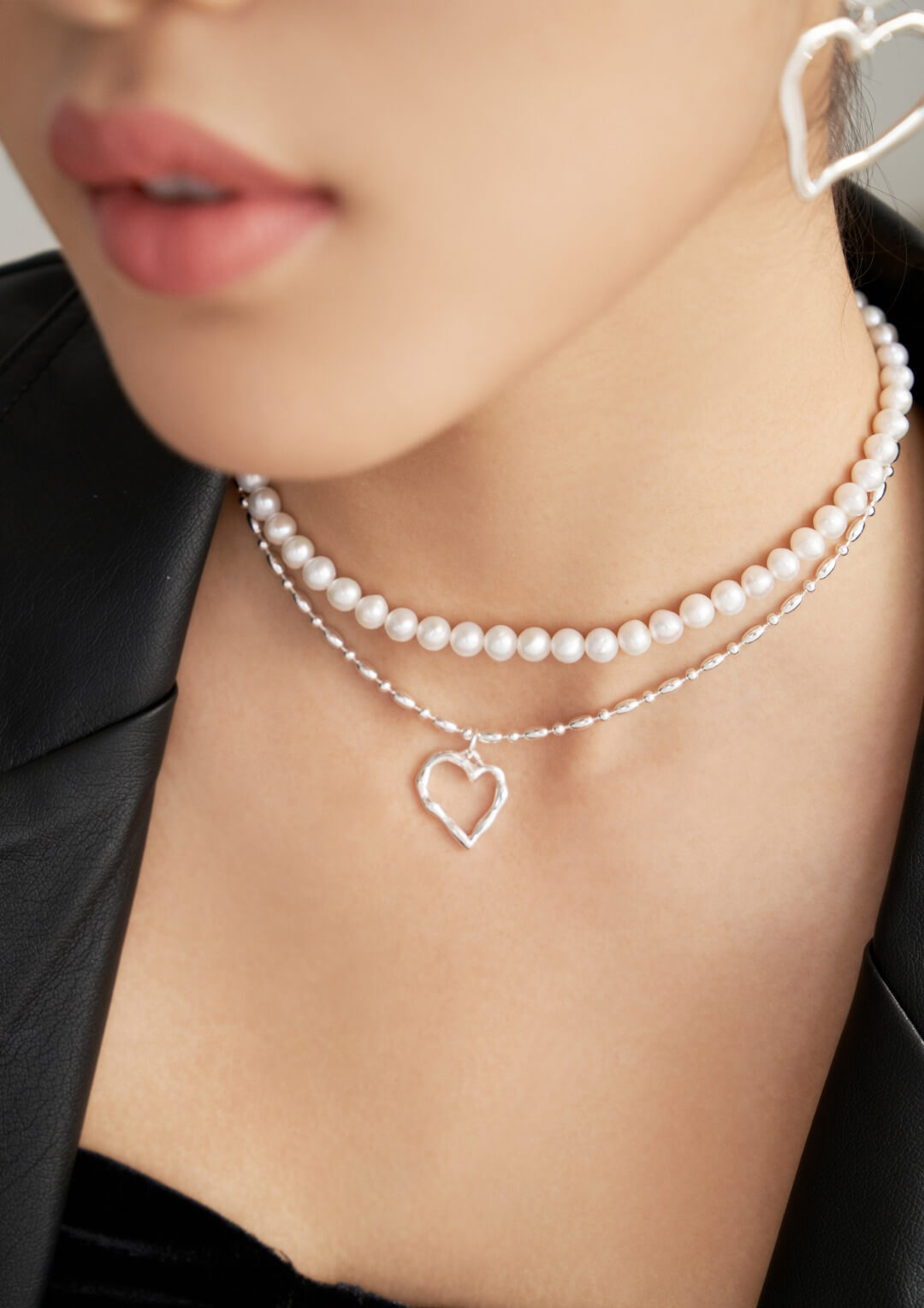 Lilyvot Jewelry Julia Heart Shaped Pendant Necklace_1