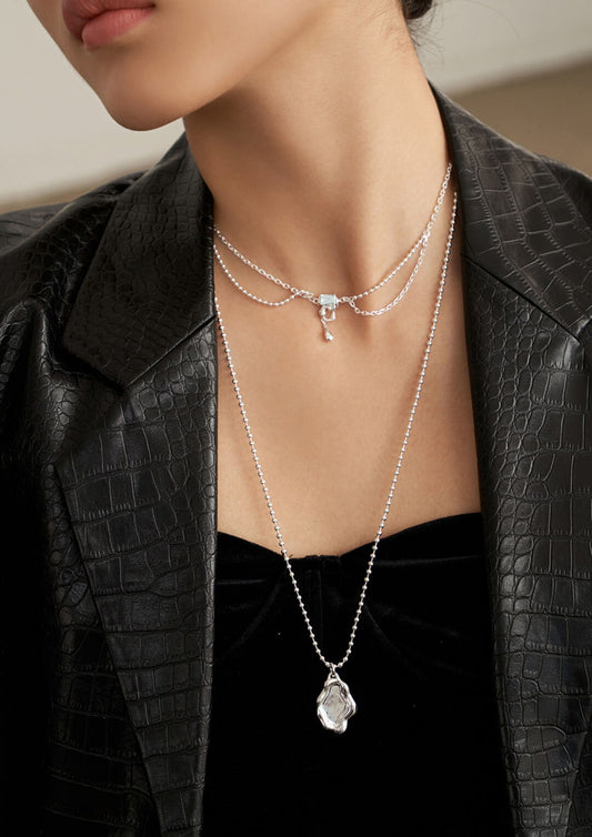 Lilyvot Jewelry Olivia Dainty Long Pendant Necklace_1