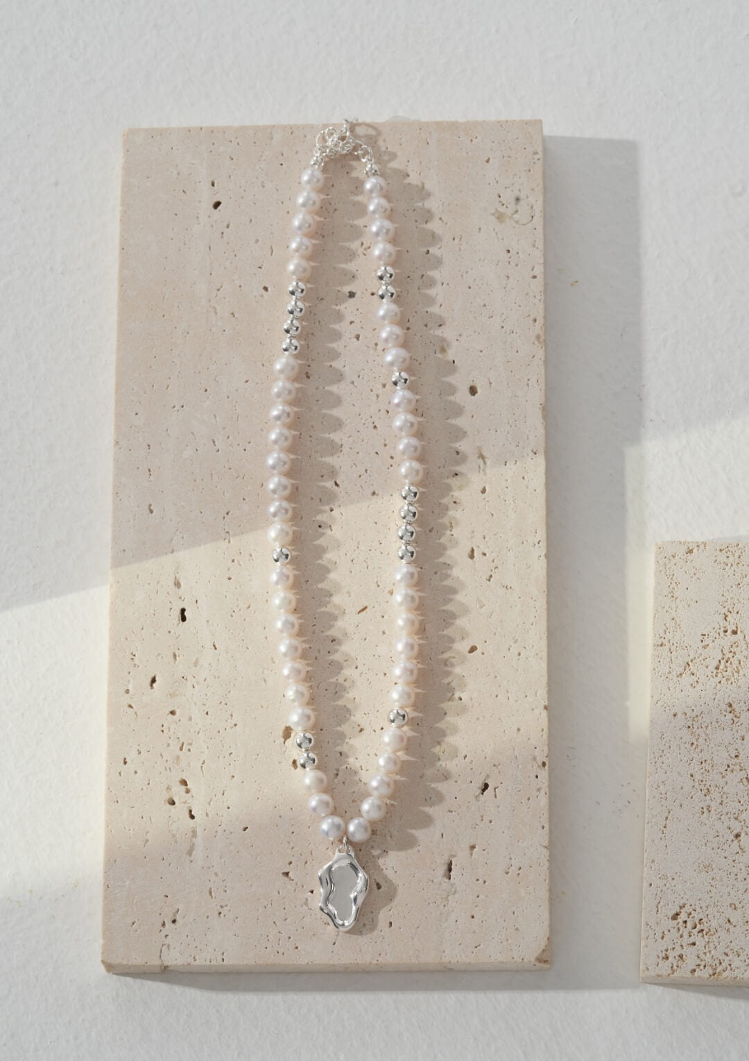 Lilyvot Jewelry Olivia Pearl Necklace With Delicate Pendant_0
