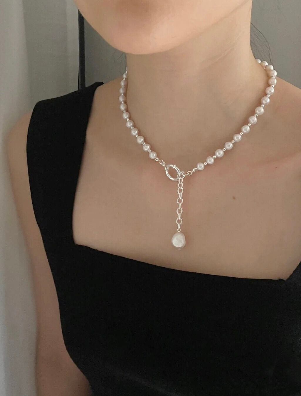 Lilyvot Jewelry Sophia Pearl Pendant Adjustable Necklace_1