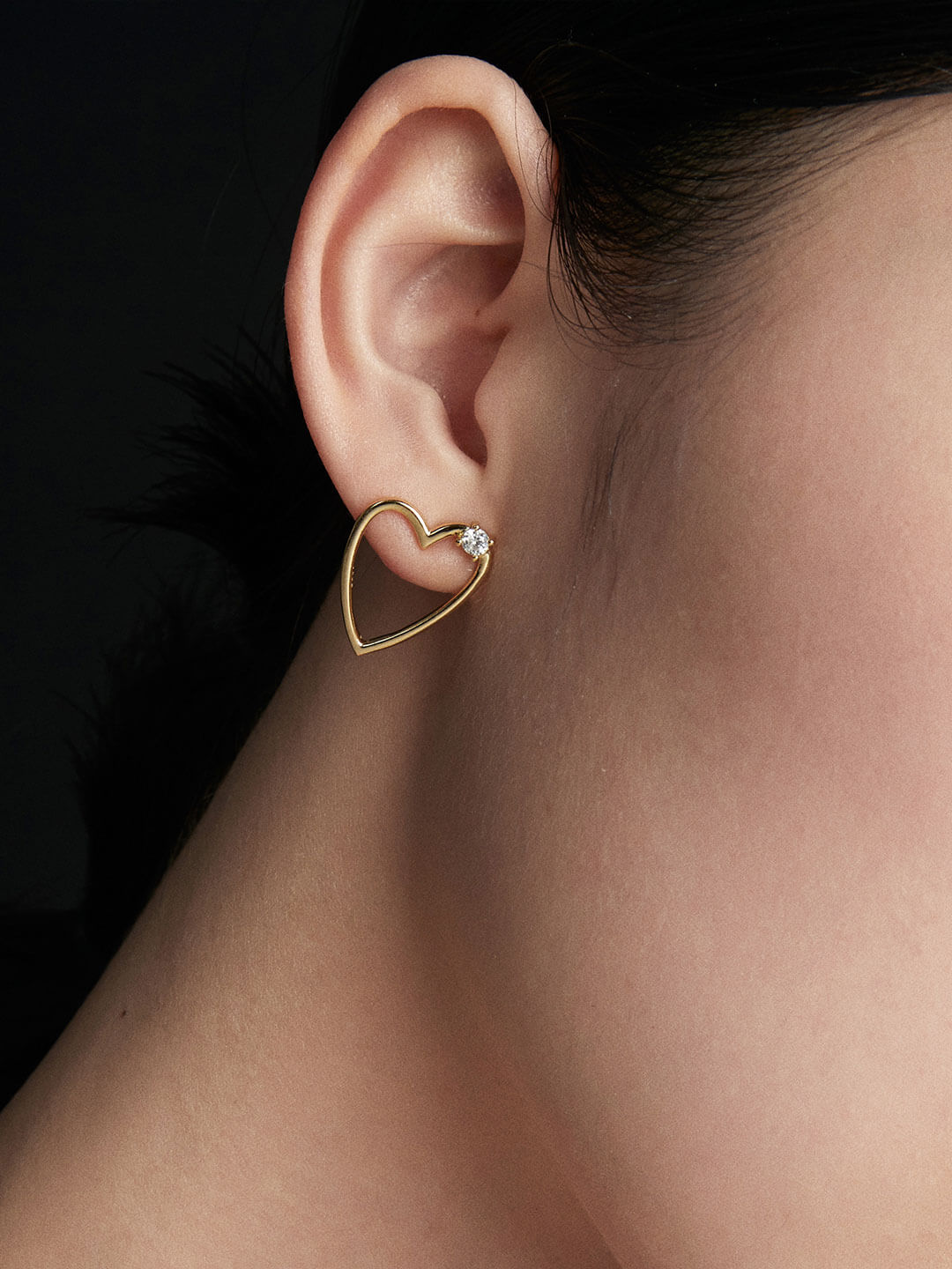 Tiny Stud Earrings Gold Stud Earrings Hollow Stud Earrings 
