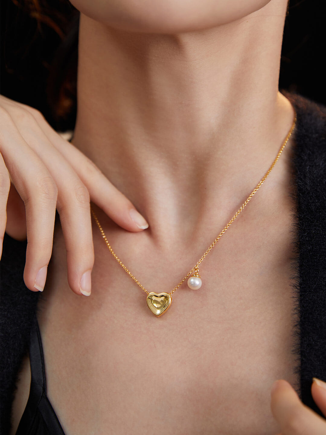 Dainty Heart Locket Necklace – Luxe By Nicole