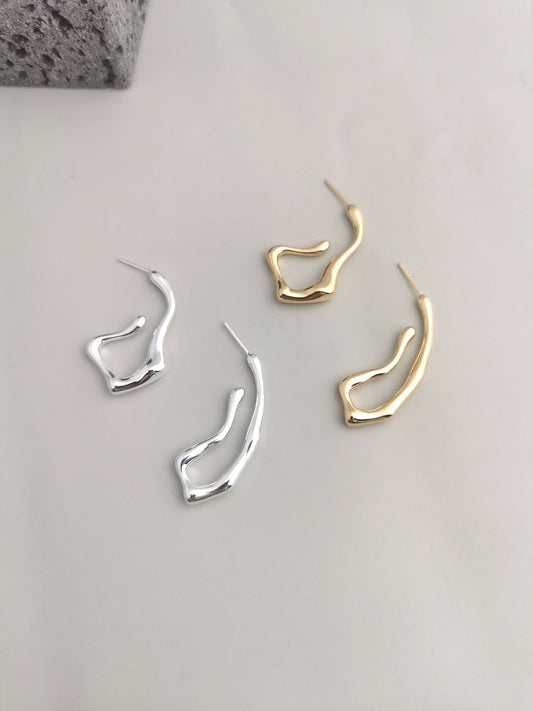 Lilyvot Jewelry Hailey Dripping Irregular Stud Earrings_0