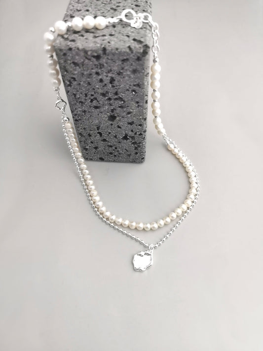Lilyvot Jewelry Olivia Double Layered Delicate Pendant Necklace_0